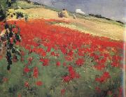 William blair bruce Landscape with Poppies (nn02) USA oil painting reproduction